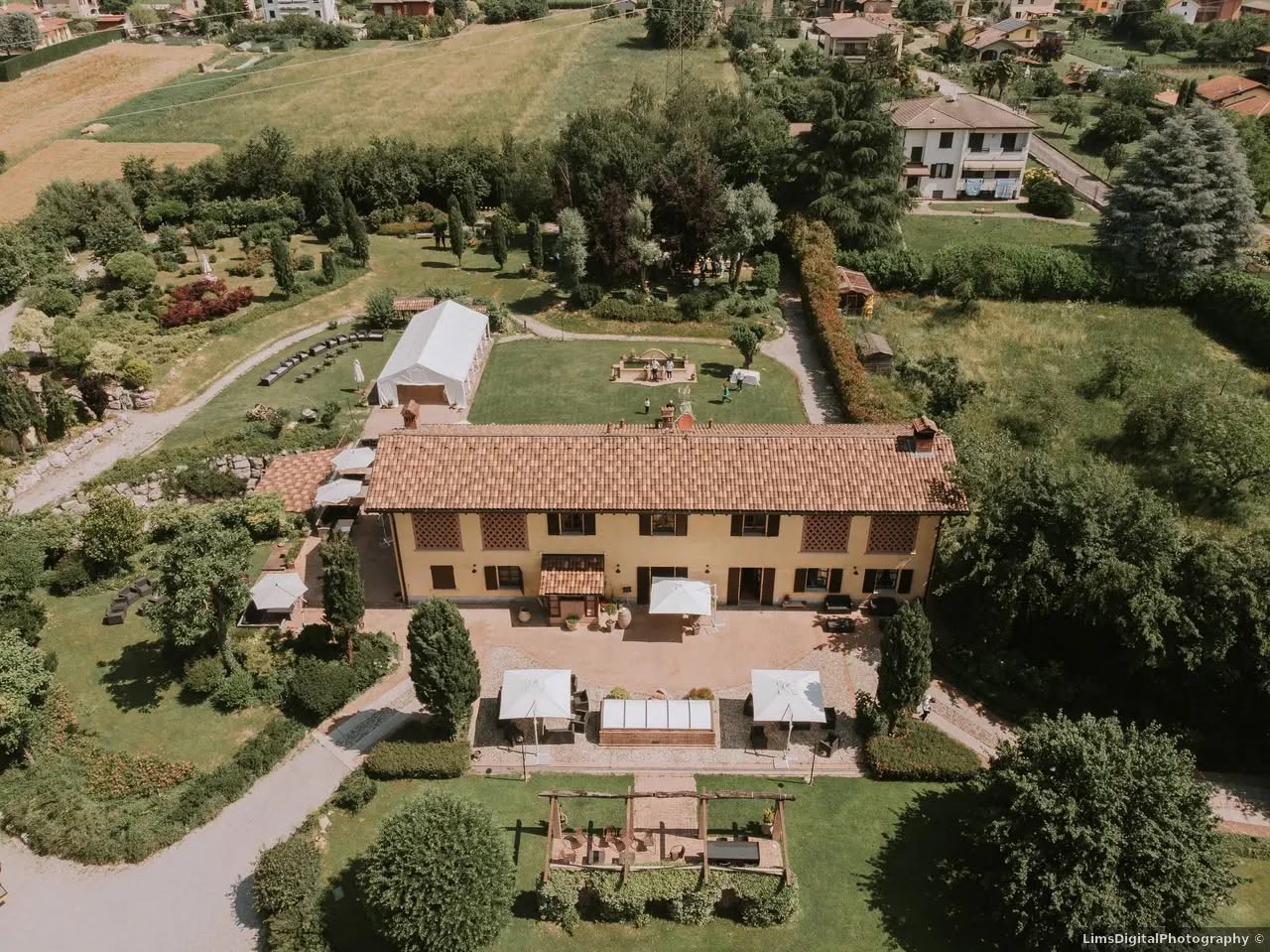 Vista aerea di Cascina Vignola